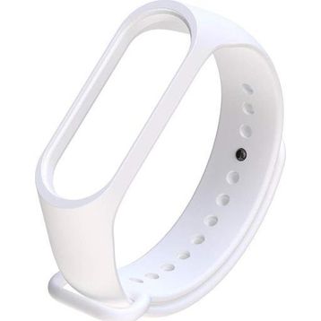 Microsonic Xiaomi Mi Band 6 Silikon Beyaz Kordon