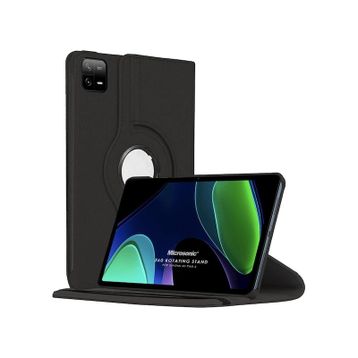 Microsonic Xiaomi Pad 6 360 Rotating Stand Deri Siyah Kılıf