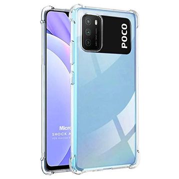 Microsonic Xiaomi Poco M3 Shock Absorbing Şeffaf Kılıf