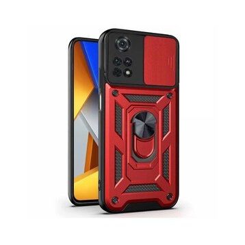 Microsonic Xiaomi Poco M4 Pro 4G Impact Resistant Kırmızı Kılıf