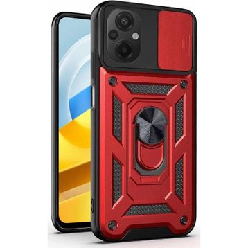 Microsonic Xiaomi Poco M5 Impact Resistant Kırmızı Kılıf