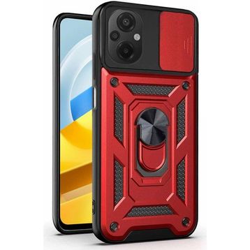 Microsonic Xiaomi Poco M5 Impact Resistant Kırmızı Kılıf