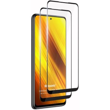 Microsonic Xiaomi Poco X3 Pro Uyumlu Crystal Seramik Nano 2x Siyah Ekran Koruyucu