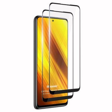 Microsonic Xiaomi Poco X3 Pro Uyumlu Crystal Seramik Nano 2x Siyah Ekran Koruyucu