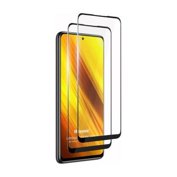 Microsonic Xiaomi Poco X3 Pro Uyumlu Crystal Seramik Nano 2x Siyah Ekran Koruyucu