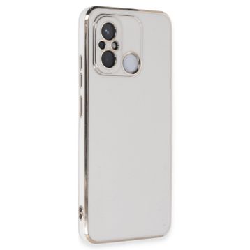 Microsonic Xiaomi Redmi 12C Olive Plated Beyaz Kılıf