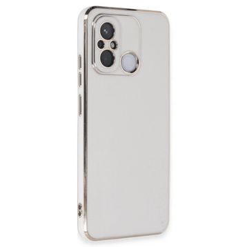 Microsonic Xiaomi Redmi 12C Olive Plated Beyaz Kılıf