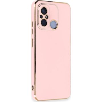 Microsonic Xiaomi Redmi 12C Olive Plated Pembe Kılıf