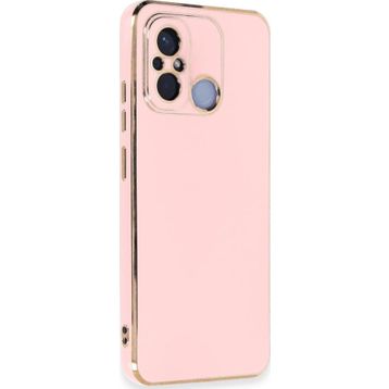 Microsonic Xiaomi Redmi 12C Olive Plated Pembe Kılıf