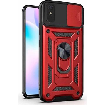Microsonic Xiaomi Redmi 9A Impact Resistant Kırmızı Kılıf