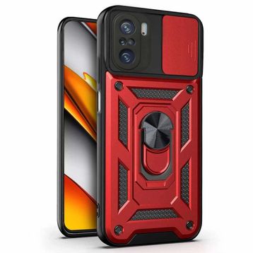 Microsonic Xiaomi Redmi K40 Impact Resistant Kırmızı Kılıf