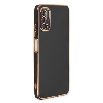 Microsonic Xiaomi Redmi Note 10 5G Olive Plated Siyah Cep Telefonu Kılıfı