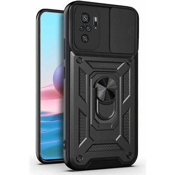 Microsonic Xiaomi Redmi Note 10 Impact Resistant Siyah Kılıf
