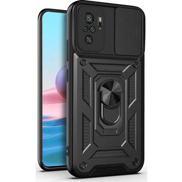 Microsonic Xiaomi Redmi Note 10 Impact Resistant Siyah Kılıf