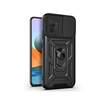 Microsonic Xiaomi Redmi Note 10 Pro Impact Resistant Siyah Telefon Kılıfı