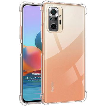 Microsonic Xiaomi Redmi Note 10 Pro Max Shock Absorbing Şeffaf Cep Telefonu Kılıfı