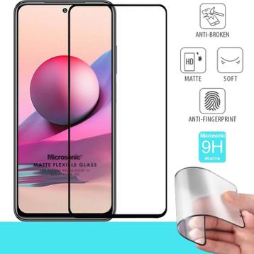 Microsonic Xiaomi Redmi Note 10 Seramik Matte Flexible Siyah Ekran Koruyucu