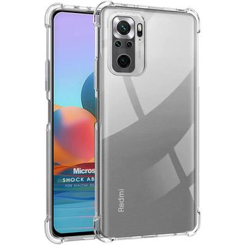 Microsonic Xiaomi Redmi Note 10S Shock Absorbing Şeffaf Cep Telefonu Kılıfı