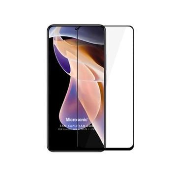 Microsonic Xiaomi Redmi Note 11 Pro 5G Tam Kaplayan Temperli Siyah Cam Ekran Koruyucu