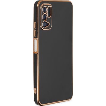 Microsonic Xiaomi Redmi Note 11 SE Olive Plated Siyah Cep Telefonu Kılıfı