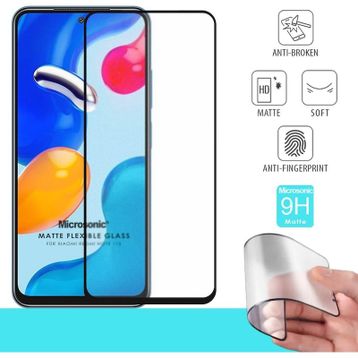 Microsonic Xiaomi Redmi Note 11 Seramik Matte Flexible Siyah Ekran Koruyucu