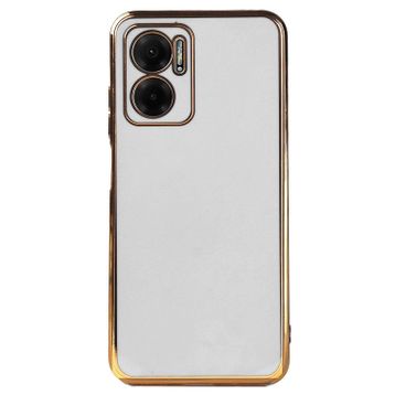 Microsonic Xiaomi Redmi Note 11E Olive Plated Beyaz Cep Telefonu Kılıfı
