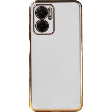 Microsonic Xiaomi Redmi Note 11E Olive Plated Beyaz Cep Telefonu Kılıfı