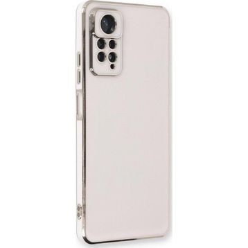 Microsonic Xiaomi Redmi Note 12 Pro 4G Olive Plated Beyaz Cep Telefonu Kılıfı