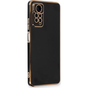 Microsonic Xiaomi Redmi Note 12 Pro 4G Olive Plated Siyah Cep Telefonu Kılıfı