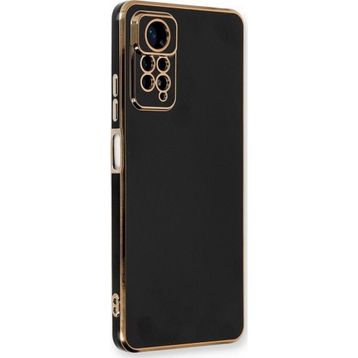 Microsonic Xiaomi Redmi Note 12 Pro 4G Olive Plated Siyah Cep Telefonu Kılıfı