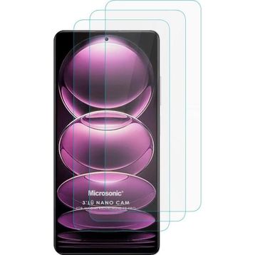 Microsonic Xiaomi Redmi Note 12 Pro Screen Protector Nano Glass 3 Adet Cam Ekran Koruyucu