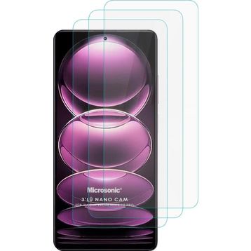 Microsonic Xiaomi Redmi Note 12 Pro Screen Protector Nano Glass 3 Adet Cam Ekran Koruyucu