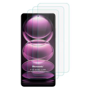 Microsonic Xiaomi Redmi Note 12 Pro Screen Protector Nano Glass 3 Adet Cam Ekran Koruyucu