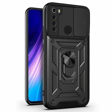 Microsonic Xiaomi Redmi Note 8 Impact Resistant Siyah Cep Telefonu Kılıfı
