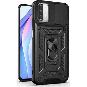 Microsonic Xiaomi Redmi Note 9 4G Impact Resistant Siyah Cep Telefonu Kılıfı