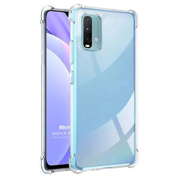 Microsonic Xiaomi Redmi Note 9 4G Shock Absorbing Şeffaf Cep Telefonu Kılıfı