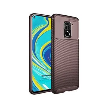 Microsonic Xiaomi Redmi Note 9 Legion Series Kahverengi Cep Telefonu Kılıfı