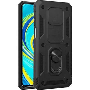 Microsonic Xiaomi Redmi Note 9 Pro Max Impact Resistant Siyah Cep Telefonu Kılıfı