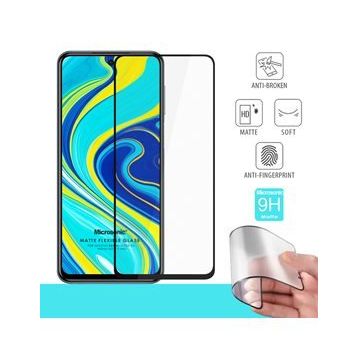 Microsonic Xiaomi Redmi Note 9S Seramik Matte Flexible Siyah Ekran Koruyucu