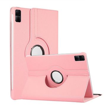 Microsonic Xiaomi Redmi Pad 360 Dönerli Stand Deri Açık Pembe Kılıf