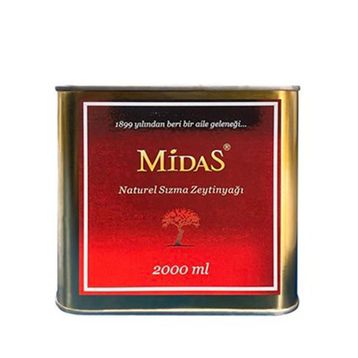 Midas 2 lt Teneke Erken Hasat Soğuk Sıkım Natürel Sızma Zeytinyağı