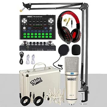 Midex CX1 Compact Set-2 Efektli Ses Kartı Mikrofon Stand Seti