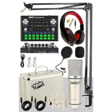 Midex CX1 Compact Set-2 Efektli Ses Kartı Mikrofon Stand Seti