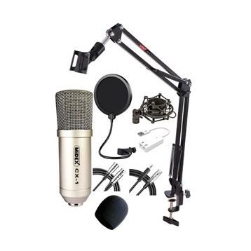 Midex CX1 Condenser Mikrofon Phantom + Stand + Filtre Set