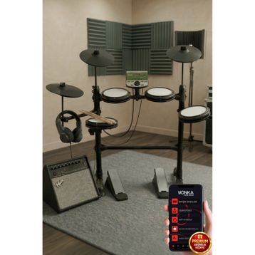 Midex DDX-110BT 70 AMP Amfili Profesyonel Dijital Davul Elektronik Bateri Seti