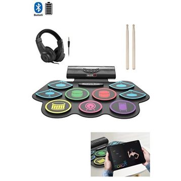 Midex Ddx-75 9 Ped 2 Ayak Pedalı Bluetooth Şarjlı Dijital Davul