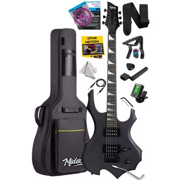 Midex Force Masif Ağaç Üst Seviye Elektro Gitar