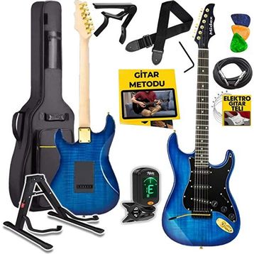 Midex GLC-40BL Profesyonel Mavi Elektro Gitar