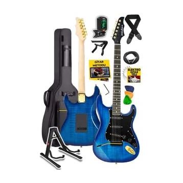 Midex GLC-40BL Profesyonel Mavi Elektro Gitar