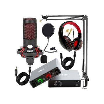 Midex GLX-700GR Ses Kartı + CXN-30 Stüdyo Mikrofon Stüdyo Ekipman Seti